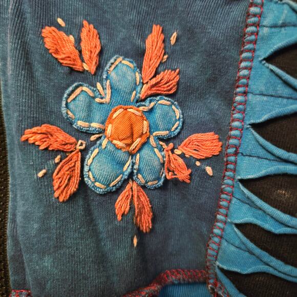 Rising International Boho Floral Hoodie - Damaged Zipper - Picture 3 of 6